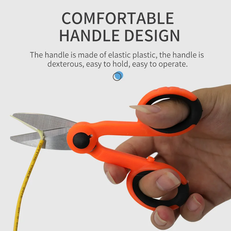 Vlákno Optické kevlar nožnice Nožnice Aramid Fiber Optický drôt drôty Pigtail Scissors Ftth Nástroje jednoduché