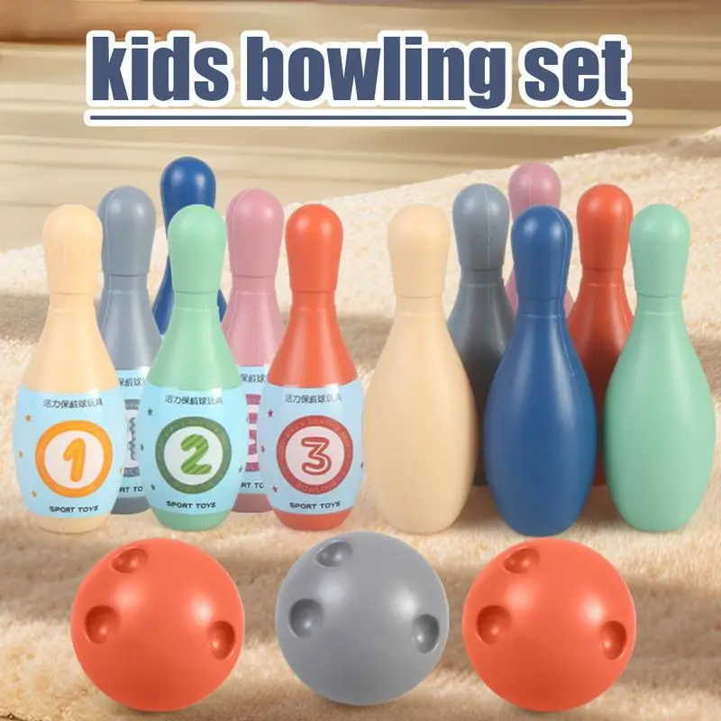 Vnútorná bowlingová súprava pre deti Cartoon Bowling Toy Set