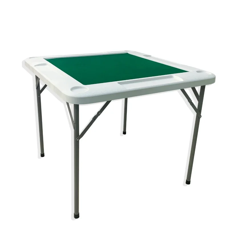 Vnútorné a vonkajšie hranie hier na stoly jednoduchý skladací stolík Mahjong s držiakmi pohárov