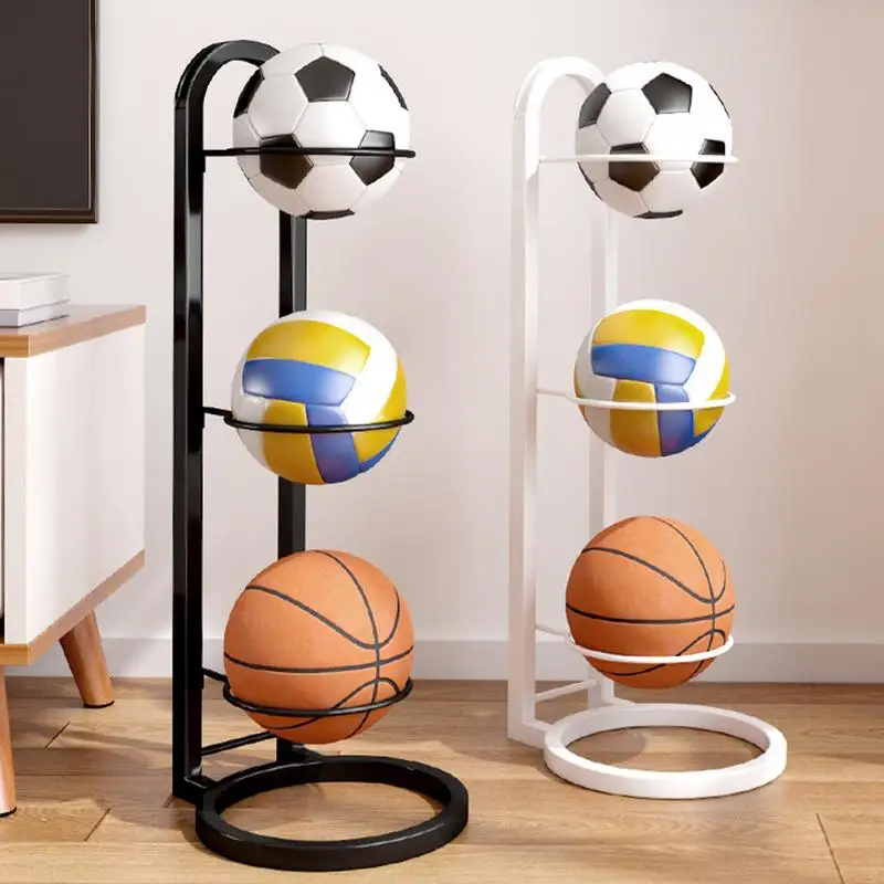 Vnútorné detské basketbalové skladovanie Basketball Ball Football Storage Basket Umiestnený držiak na materskú školu volejbalu