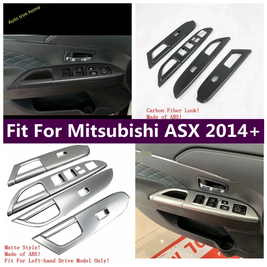 Vnútorné dvere lakťové lakťové lakťové okno sklo sklo vyzdvihnuté dekorácie dekorácie Panel Tink Tink Fit for Mitsubishi ASX 2014 - 2021 príslušenstva