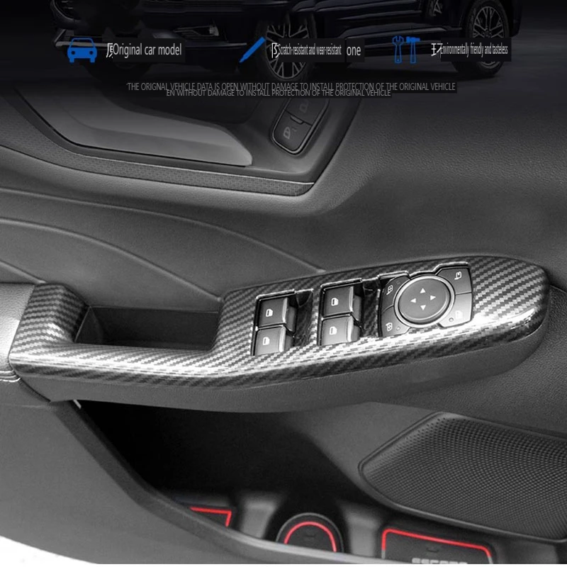 Vnútorné dverové lakťové lakťové okno okenné sklo výťahový výťahový kryt panela Panel Panel Tink pre Ford Escape Kuga 2020 2021 2022 2023 2024 Príslušenstvo Interiér