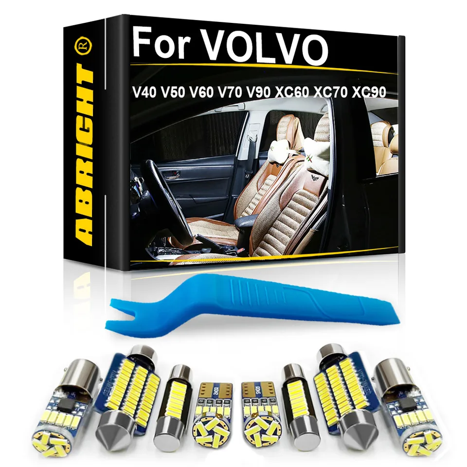 Vnútorné LED svetlo vozidla Volvo V40 V50 V60 V70 V90 XC60 XC70 XC90 2004 2005 2007 2008 2010 2010 2012 2018 2018 Príslušenstvo dielov Canbus