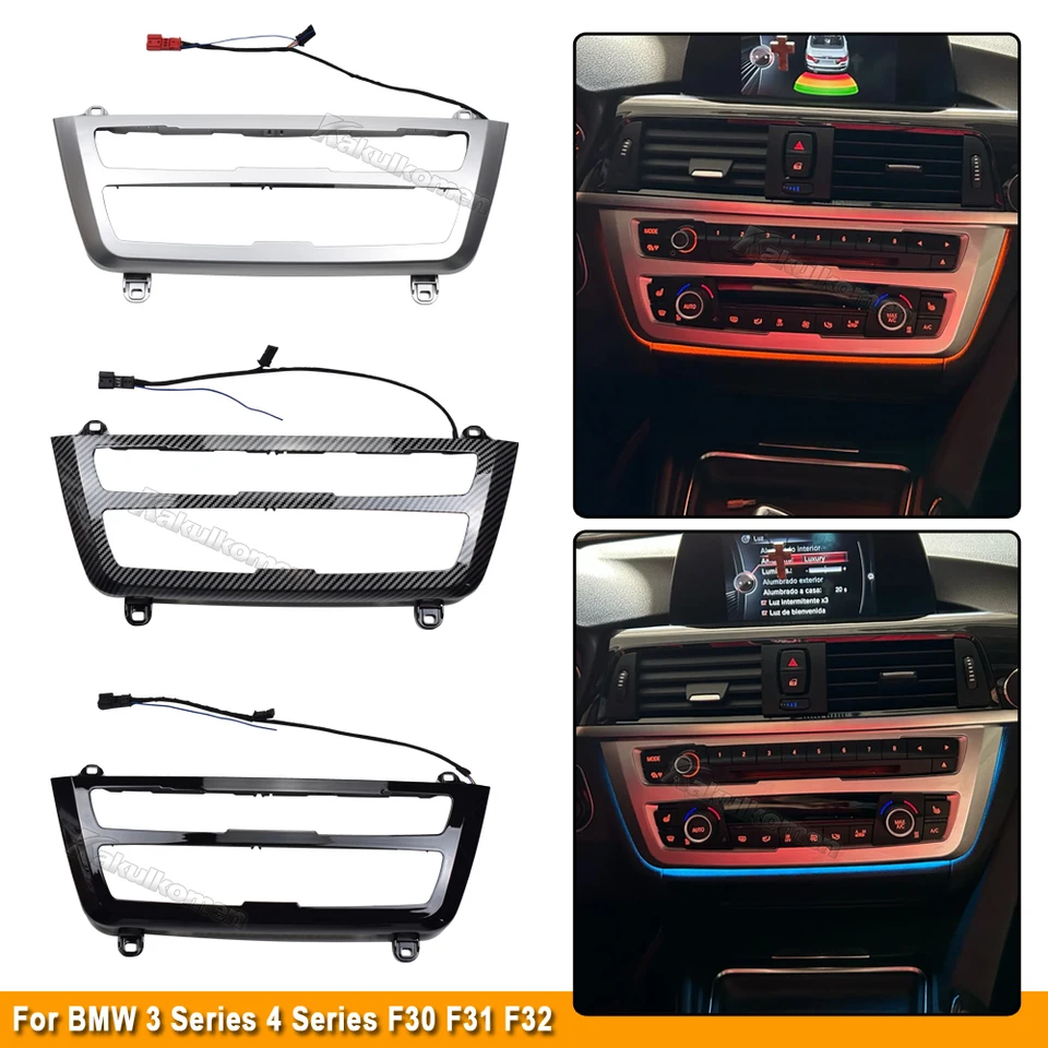 Vnútorné LED svetlá stredovej konzoly Interiérové ​​LED svetlá AC Panel Light Light for BMW 3 Series 4 Series F30 F35 F30 F32 F34 M3 M4 F80 F82