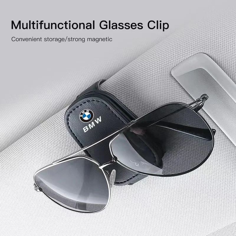 Vnútorné okuliare auto Sunshade Storage Brace Automatické príslušenstvo pre BMW E46 E90 E60 F30 F10 E39 E36 F20 G30 G20 E87 E92 E91 X1