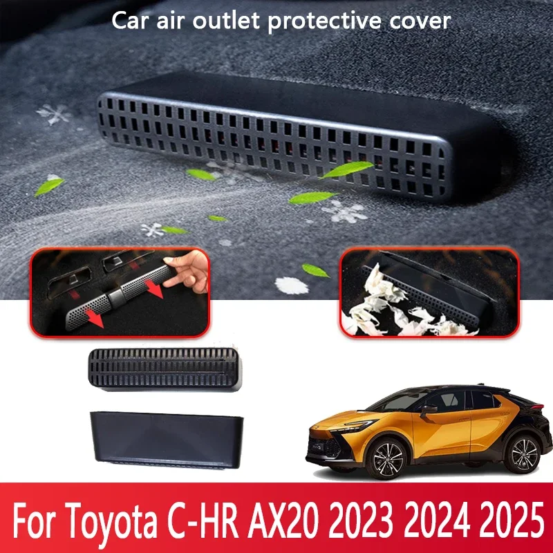Vnútorný doplnok pre vozidlo pre Toyota C-HR AX20 2023 2024 2025 Automatické klimatizácia sedadla Klimatizácia DUCT DUCT DUPOPORPORE Automatické vzduchové vetracie kryty