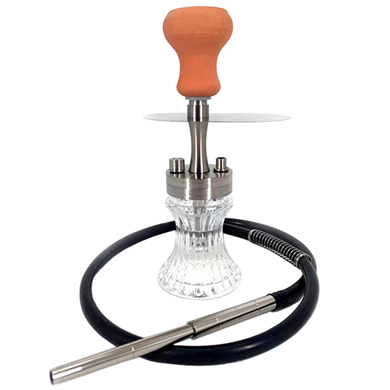 Vodná fajka, prenosná sklenená vodná fajka set Shisha Set Haveka Accessories so všetkým pre lepšiu vodnú fajku Narguile Cachimba