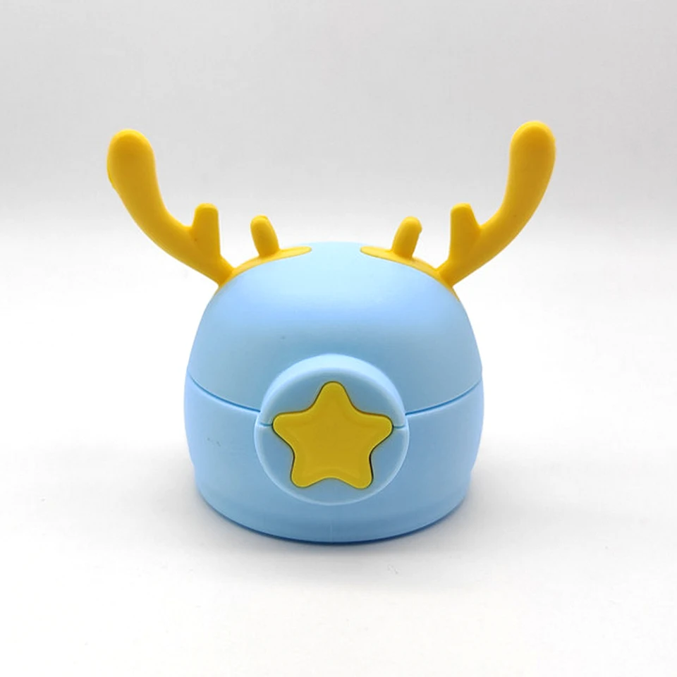 Vodná fľaša na vrchné veko na výmenu veka Pohodlne na používanie Antler Star Design Detské šálky veka na domáce večierky cestovné športy