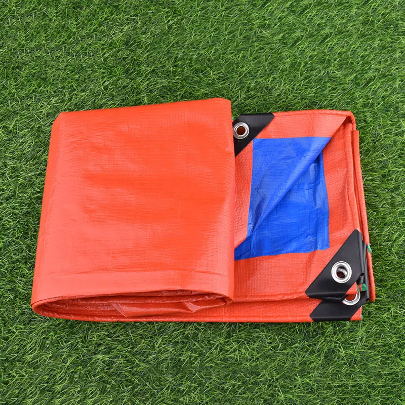 Vodná látka 140GSM PE, modrá pomarančová záhradná rastlinná rastlinná odolnosť v oblasti dažďového krytu plastový film Blacony Furniture Mat Pet House Roof Canopy
