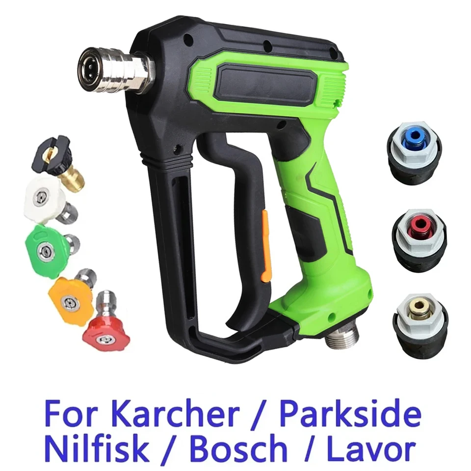 Vodná pištoľ s vysokým tlakom pre Karcher Bosch Lavor 4000psi M22 G1/4 pre profesionálne elektrické vysokokarídové podložky