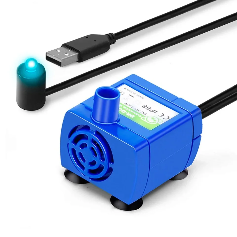 Vodné čerpadlo pre domáce zvieratá, USB DC, DR-DC160, Fish Tank, ponorné sacie čerpadlo pre dna pre akvárium