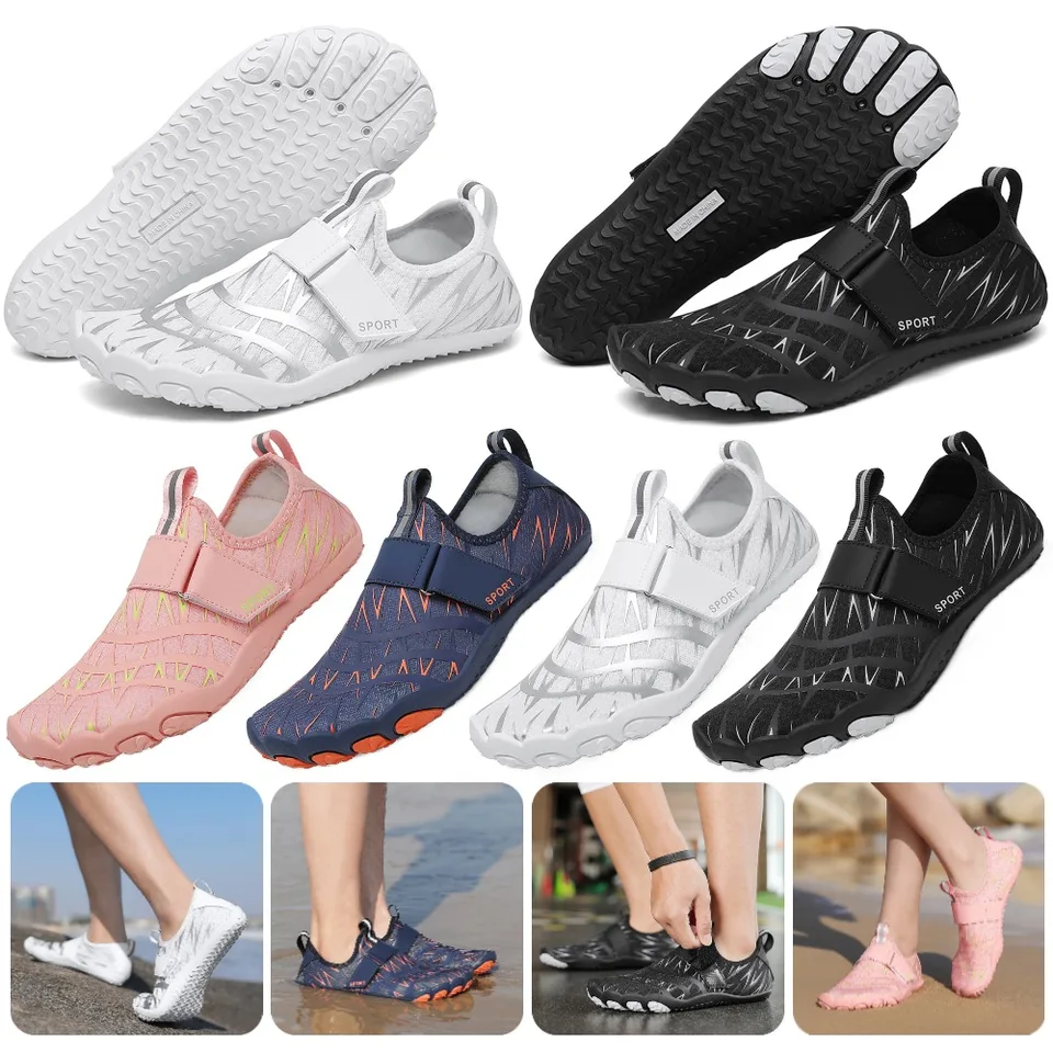 Vodné športy proti prúdu brodivé topánky pre mužov Ženy Sušia tenisky Rýchlo vyschnutie pláž naboso Aqua Shoes Fitness Running Sneakers