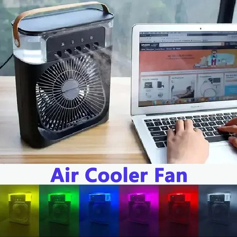 Vodný chladiaci postrek Ventilátor Päť otvorov zvlhčovanie Malé chladiace klimatizačné zariadenie Mini ventilátor chladiča chladiča chladiča chladiča chladiča