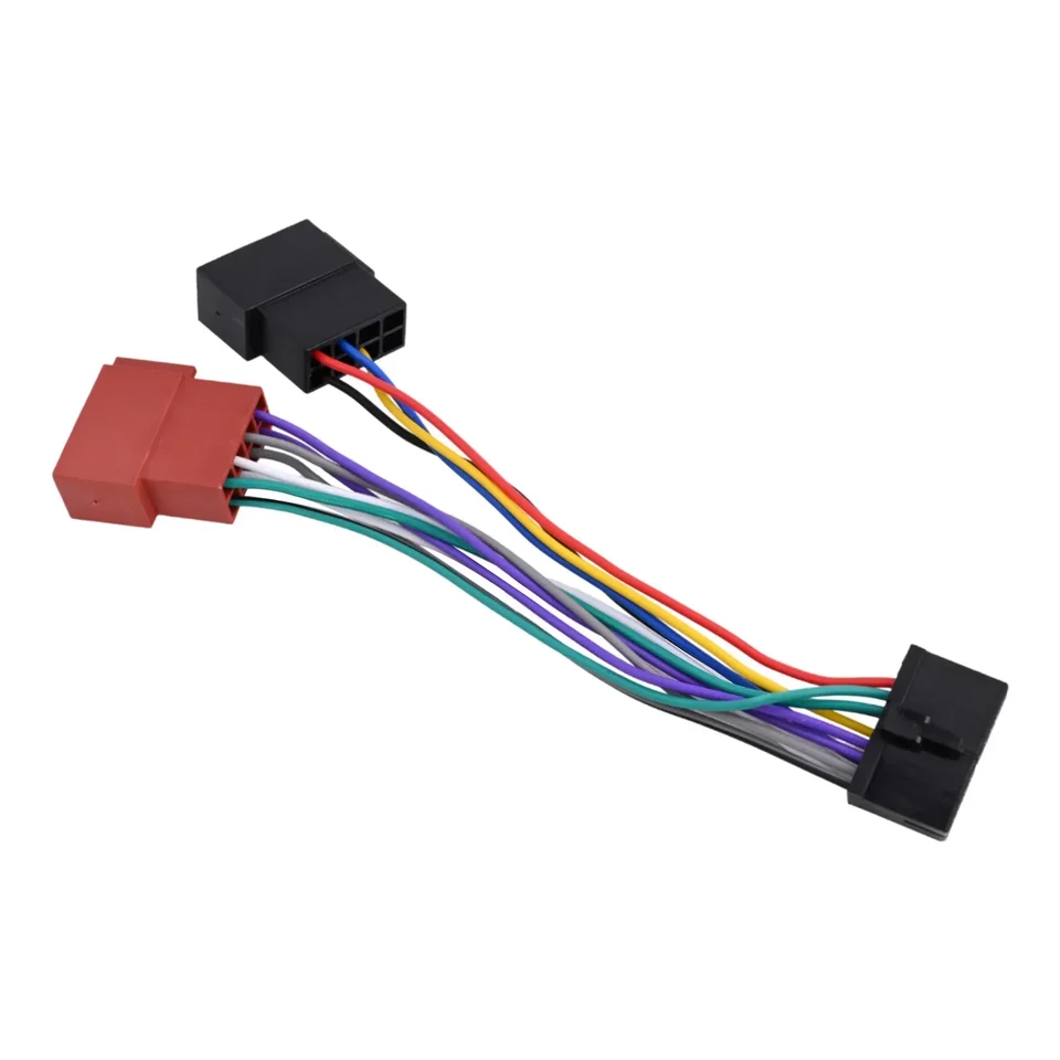 Vodný prístroj na konektor konektora Autoru Adaptéra zväzok 20 PIN CD Audio zapojenie konektora ISO káblový zväzok rozdelený ženský kábel