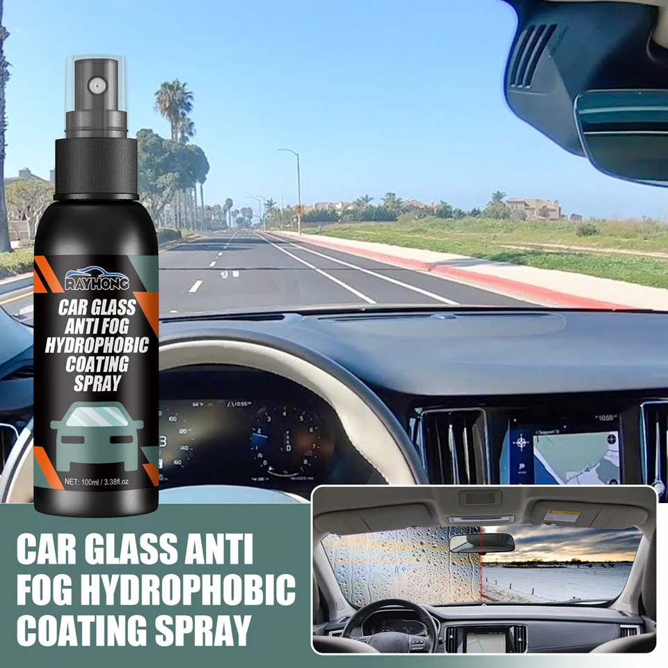 Vodný repelentný sprej 100 ml skla automobilu Hydrofóbna anti-dažďová kvapalina Maska čelného skla automobilový čistič čelného skla na automatické čistenie