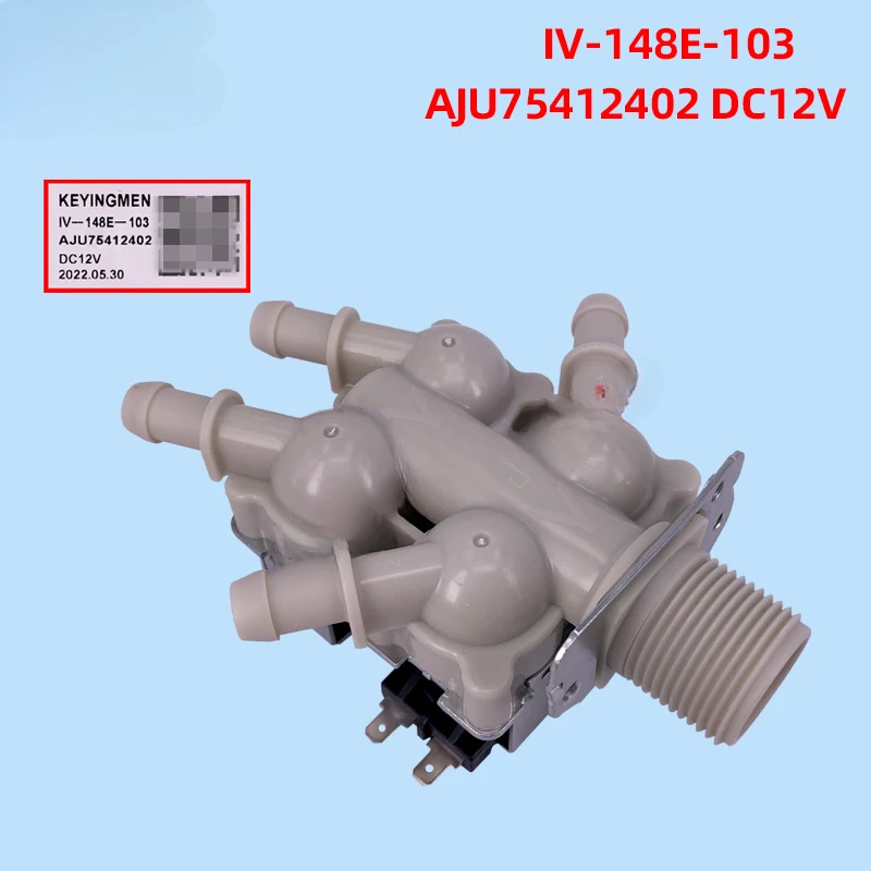 Vodný vstup so štyrmi ventilovými solenoidovými ventilmi AJU75412402 pre LG Prány bubny DC12V