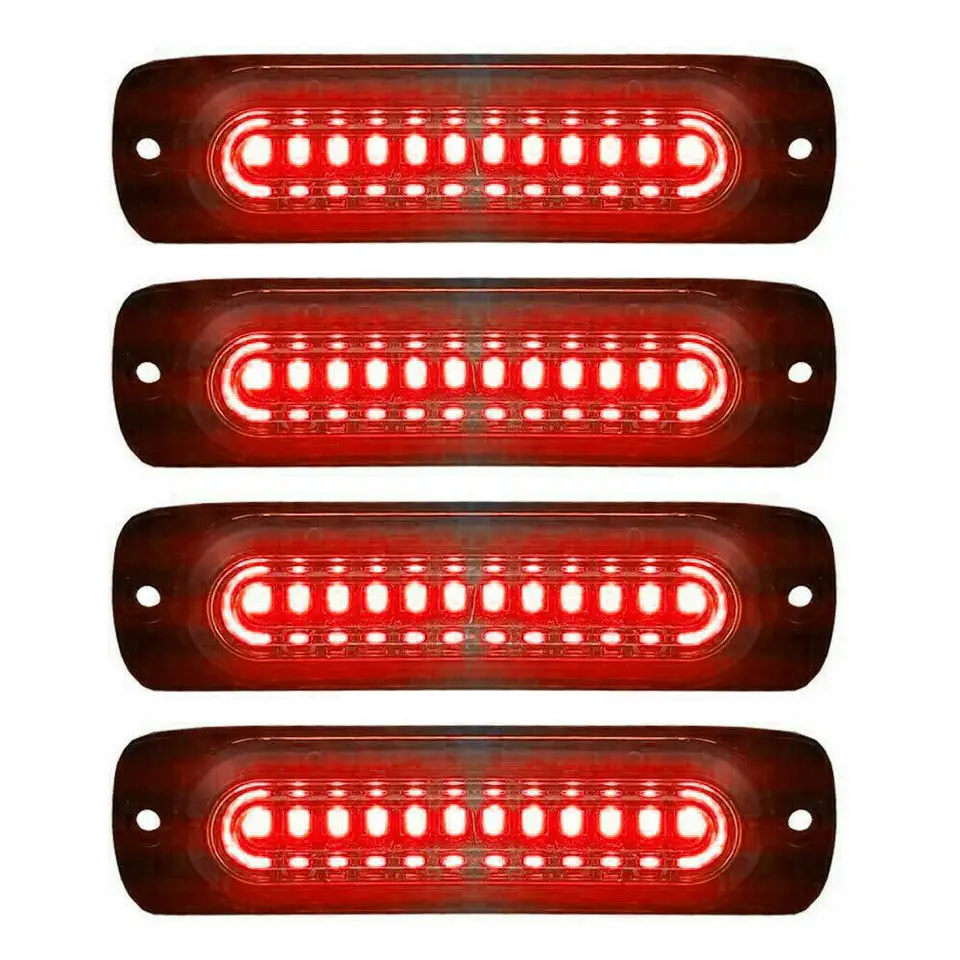 Vodotesné 12 -lledové bleskové bleskové bleskové výstražné výstražné výstražné výstražné lampa na bočnú značku