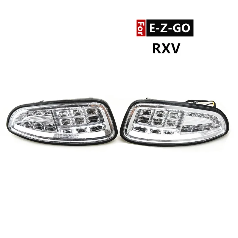 Vodotesné LED svetlomety pre golfový vozík EZGO RXV 2008-2015, plyn a elektrický výkon
