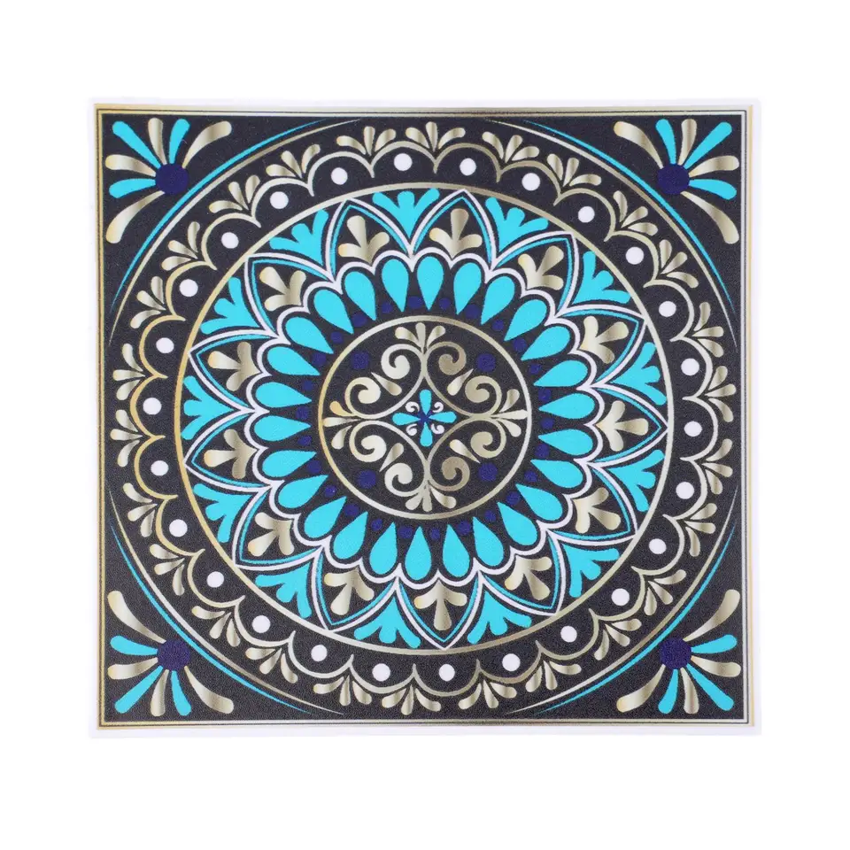 Vodotesné nálepky na stenu PVC 10ks pre dizajn Crystal Mandala pre domácu dekoráciu ideálne pre kuchyne a kúpeľne