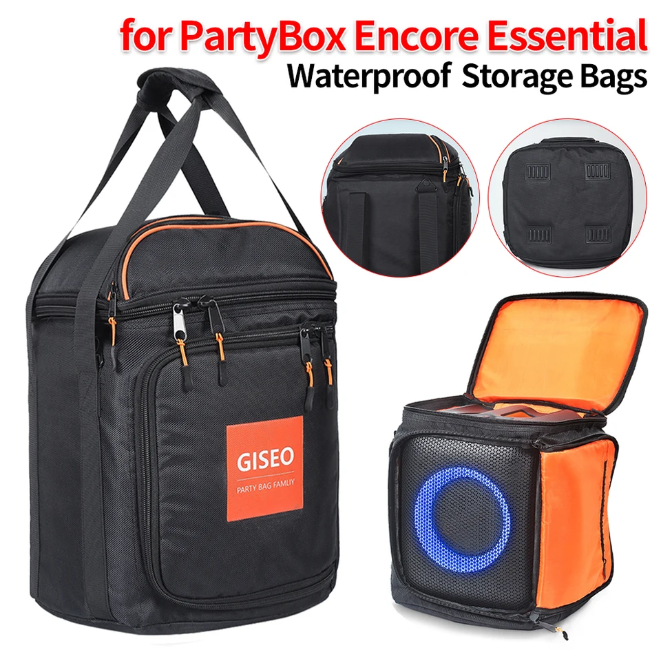 Vodotesné tašky na ramene reproduktorov pre JBL Partybox Encore Essential Capacity Prenosné ochranné puzdro s nastaviteľným popruhom
