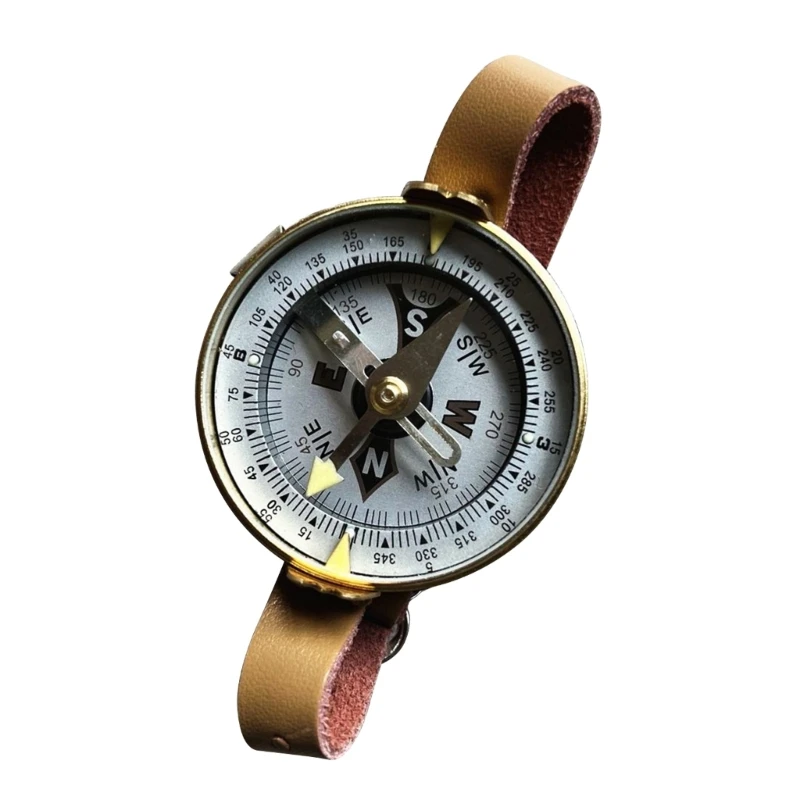 Vodotesné vreckové hodinky Compasses navigácie kompasy zápästie Čistý kryt Kompasy kempingové turistické turistické vreckové prežitie Nástroj