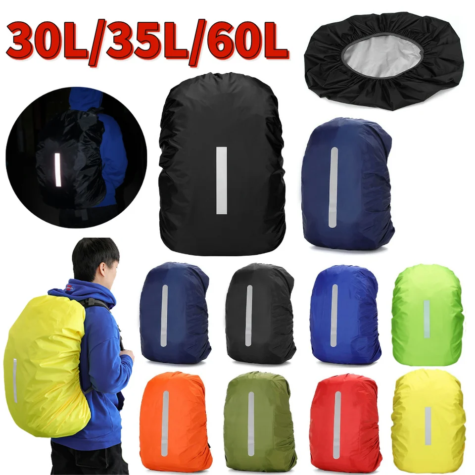 Vodotesný batoh dažďového krytu Rucksnack Cover Ultraght Rainproof Cover batoh prenosný prenosný reflex pre vonkajšie cestovanie