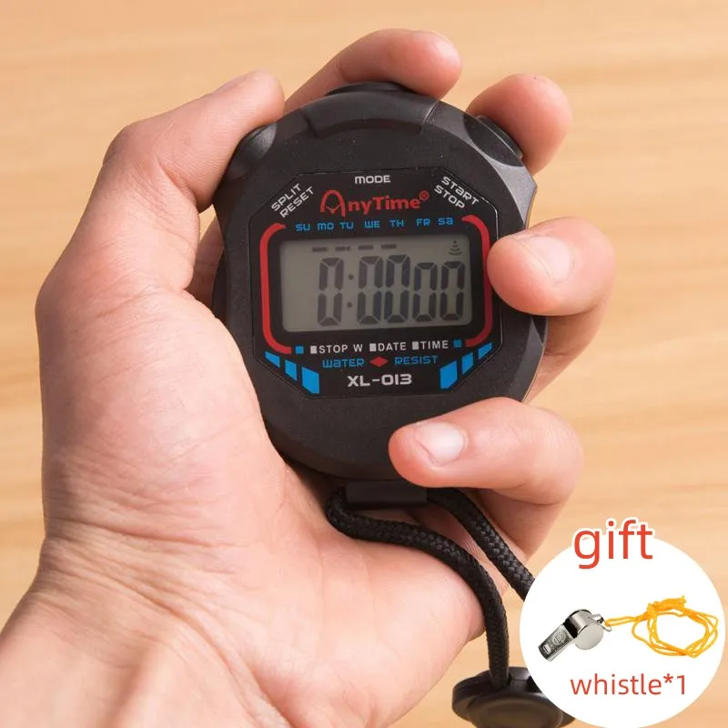 Vodotesný chronometer vreckový vreckový vrecko Profesionálny digitálny šport Stopwwatch LCD Timer Stop Watch Časovač
