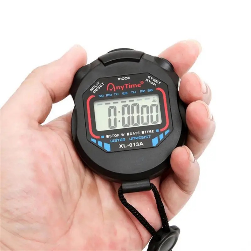 Vodotesný chronometer vreckový vreckový vreckový profesionálny digitálny šport Stopwwatch LCD Timer Stop Watch Timer Tools Tools