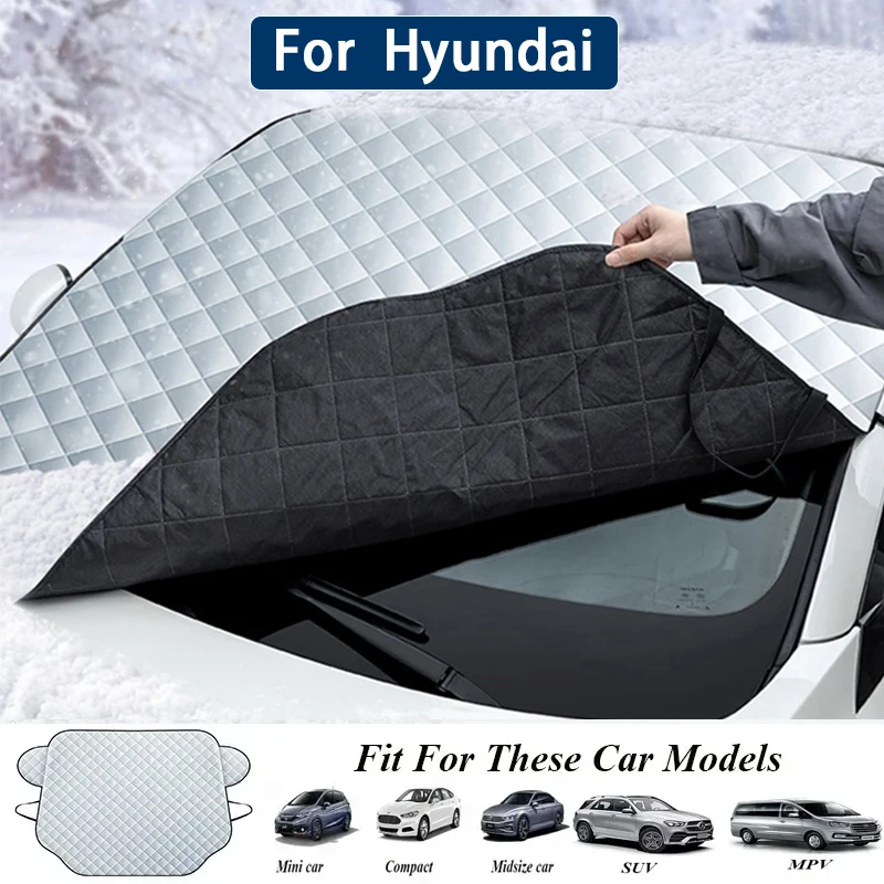 Vodotesný kryt slnečných vozidiel pre čelné sklo automobilu pre Hyundai Tucson Santa Fe Rena Sonata Elantra Creta IX35 IX45 I10 I30 I40