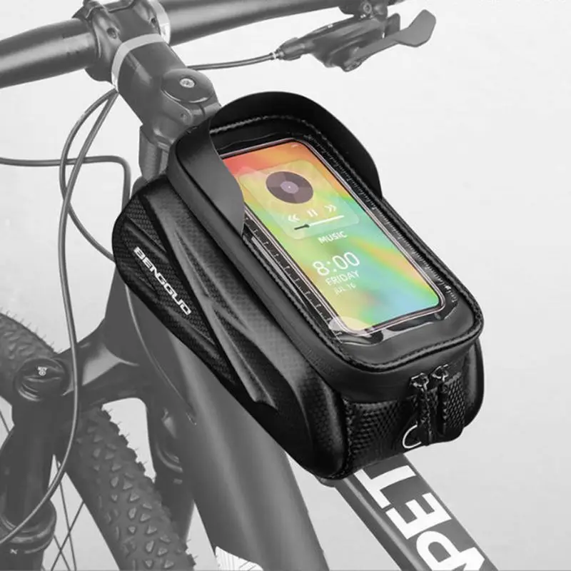 Vodotesný puzdro na bicykel telefónu Montáž na rukoväte vrecko na držiak na pevné plášť 4,7-7 palcov