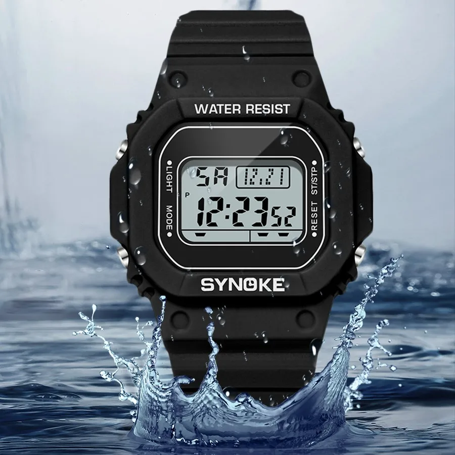 Vojenské digitálne hodinky Muži športové svetelné chronografy Nepremokavé mužské elektronické zápästie Watches Relogio Masculino Women WATC