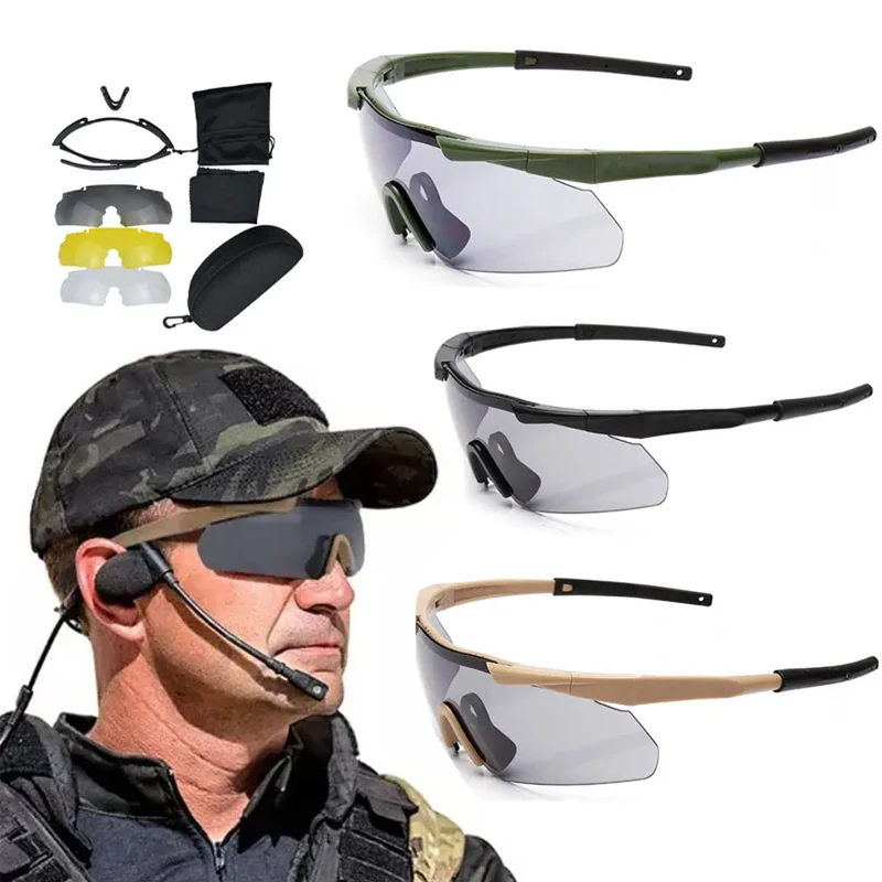 Vojenské taktické okuliare CS Airsoft Windproof Shotrel