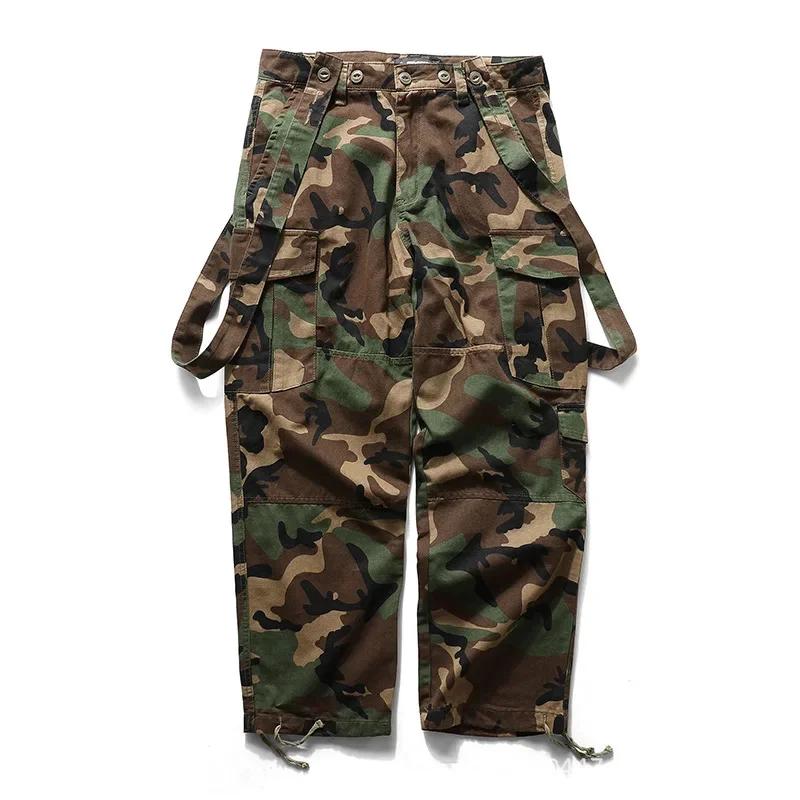 Vojenský štýl maskovacia viac vreckových gombíkových popruhov Celkovod Outdoor Sport Camping Hunting Army Fanúšikov