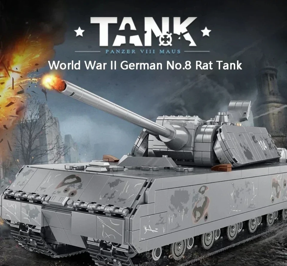 Vojenský ťažký tank Panzer VIII MAUS BUDOVANIE BLAKY NEMECKU NEMECKÁ SOJENÁ VOJNA POLITICKÁ ARMÁSKÁ ZBRANA TEHORY