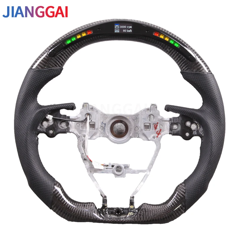 Volant LED LED SHIF uhlíkové vlákno vhodné pre Toyota Camry RAV4/COROLLA/Levin/CH-R/AVALON/RAV4/CRUISER FJ/PRADO/Alphard/VELLFIRE