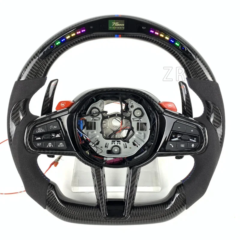 Volant z uhlíkových vlákien/alcantara/koženého LED displej pre BMW M2 M3 M4 G80 G82 G83 G87 G30 G31 G32 G01 Stará a nová aktualizácia