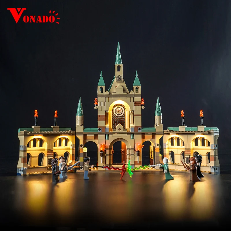 Vonado LED osvetlenie pre domácich majstrov 76415 Battle of Rokfort stavebné bloky s batériou (model nie je zahrnutý)