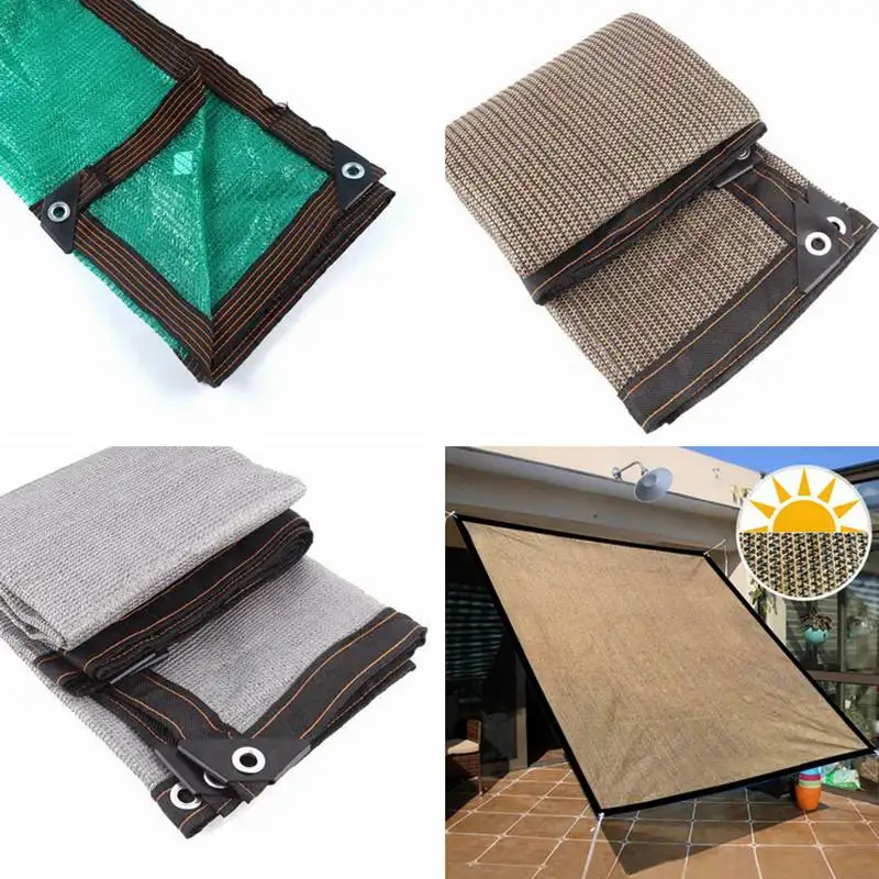 Vonkajšia anti-UV Sunshadeová sieť HDPE Garden Greenhouse Plant Sun Cover Balkón Oplica súkromná obrazovka Čistá plachetnica altánok altánok markíza