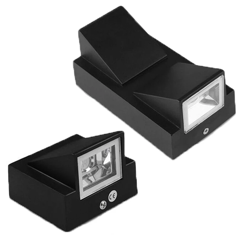 Vonkajšia dekoratívna IP65 nepremokavá nástenná lampa hore po hliníkovom valci COB LED LED 10W veranda svetla AC85-265V