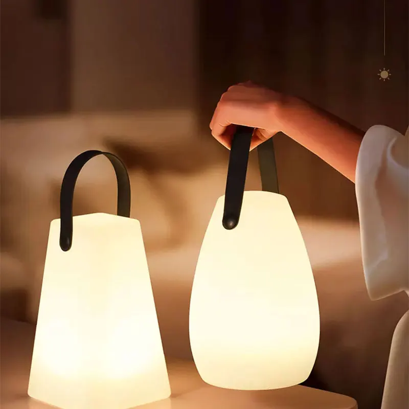 Vonkajšia nepremokavá bezdrôtová stolová lampa inteligentné diaľkové ovládanie RGB LED kempingová lampa USB nabíjanie prenosná stolová lampa dekorácia
