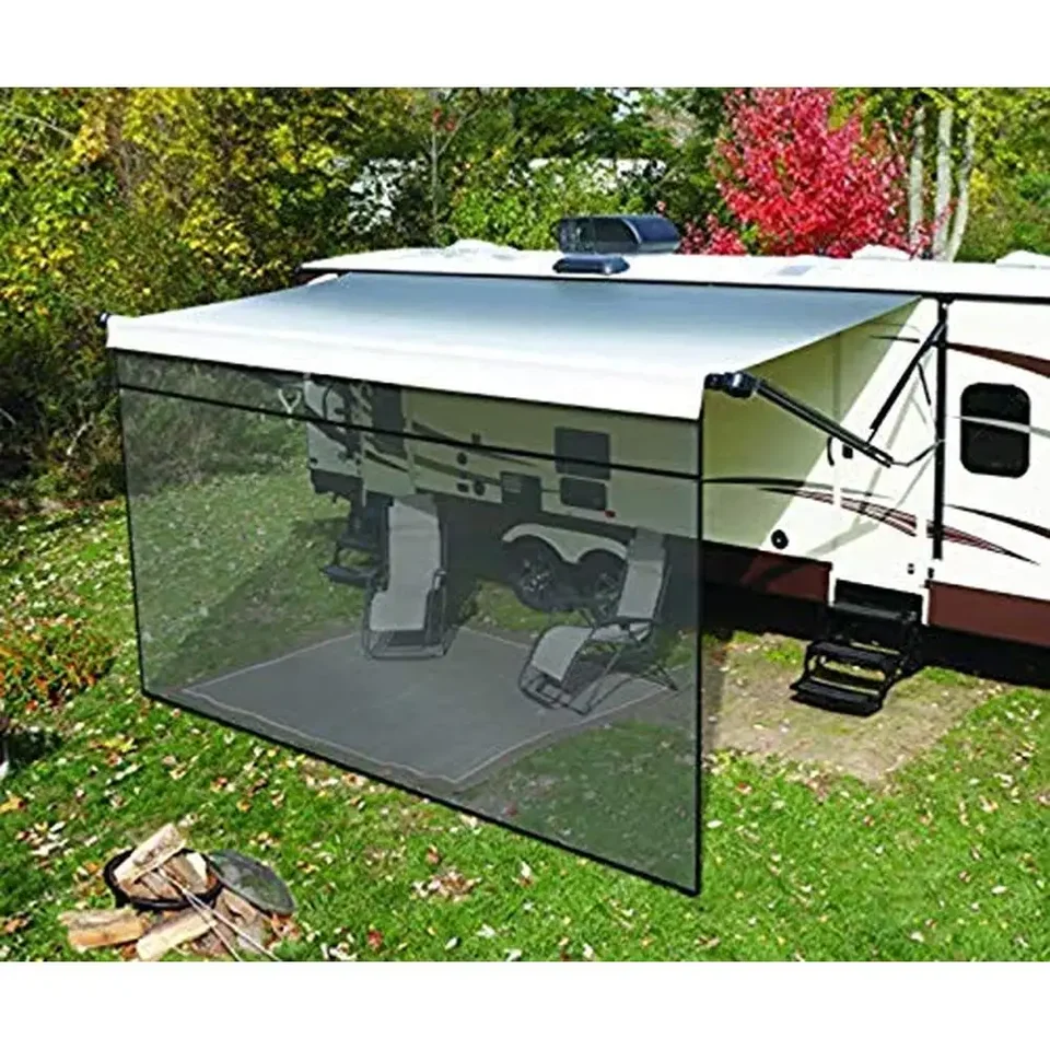 Vonkajšia terasa RV Cestovná príveska markíza ochrana pred slnkom Lightweight sieťovina Panel Súprava sada Easy Install Solera Markost Solutions