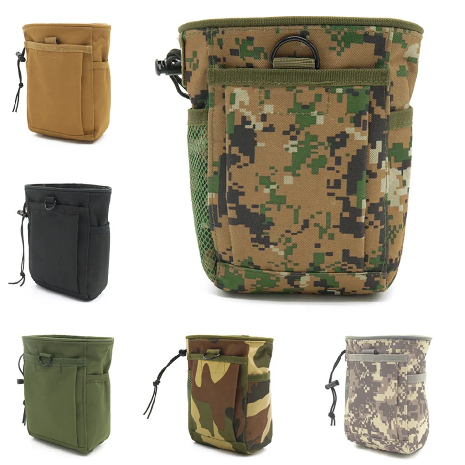 Vonkajšie 3-5L taktické molle 800d Nylon skládka kvapky Recyklované pásové balenie munície vrecká Airsoft Vojenské doplnky vrecká vrecká