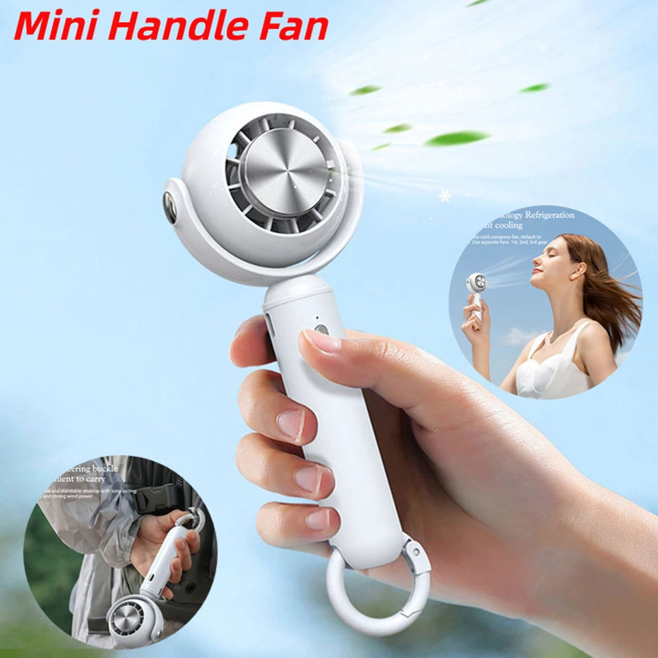 Vonkajšie cestovné polovodičové chladiace chladenie ľadu potiahnuté ručným klimatizáciou ventilátorom USB nabíjateľné prenosné prenosné bezdrôtové elektrické handfan
