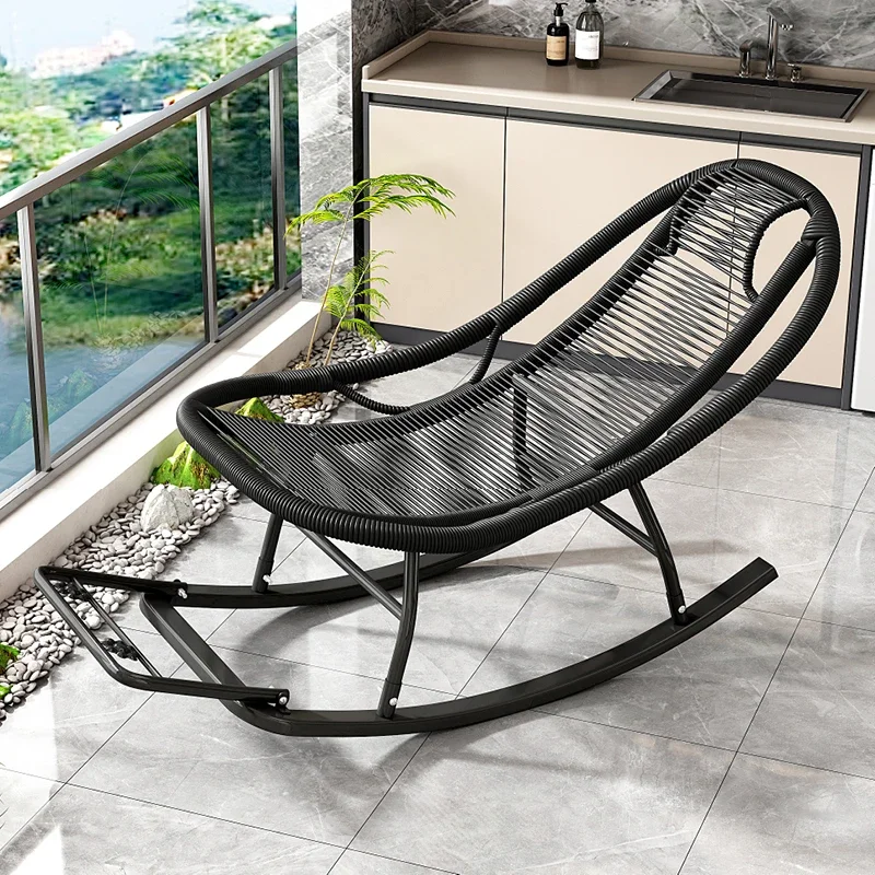 Vonkajšie kreslo Rattan kreslo Nordic Balcony Obývacia izba Spálňa Vyhýba sa kreslo Pohodlné ergonomické sedia Dondolo Domáci nábytok