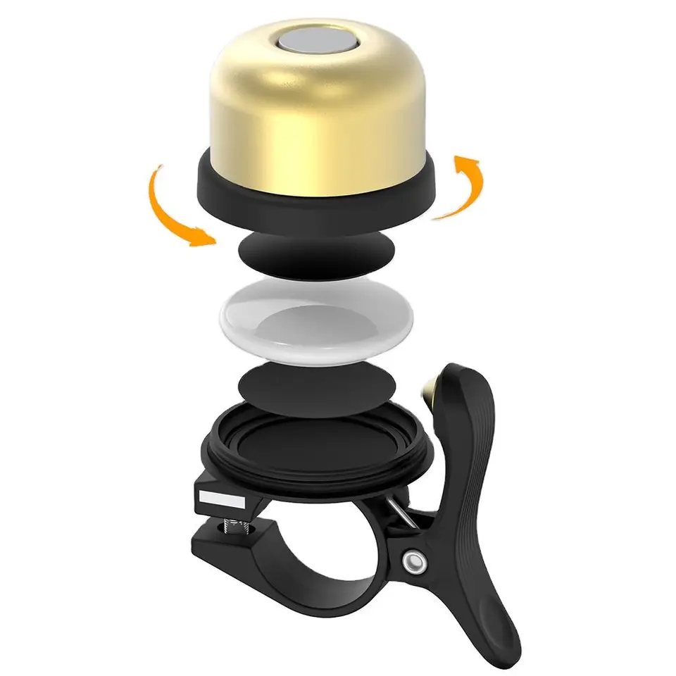 Vonkajšie lokalizátory proti krádeži Scooter Bell Road Bike skryté jablko Air Tag Mini Bell Airtag Bicycle Bell pre Airtag