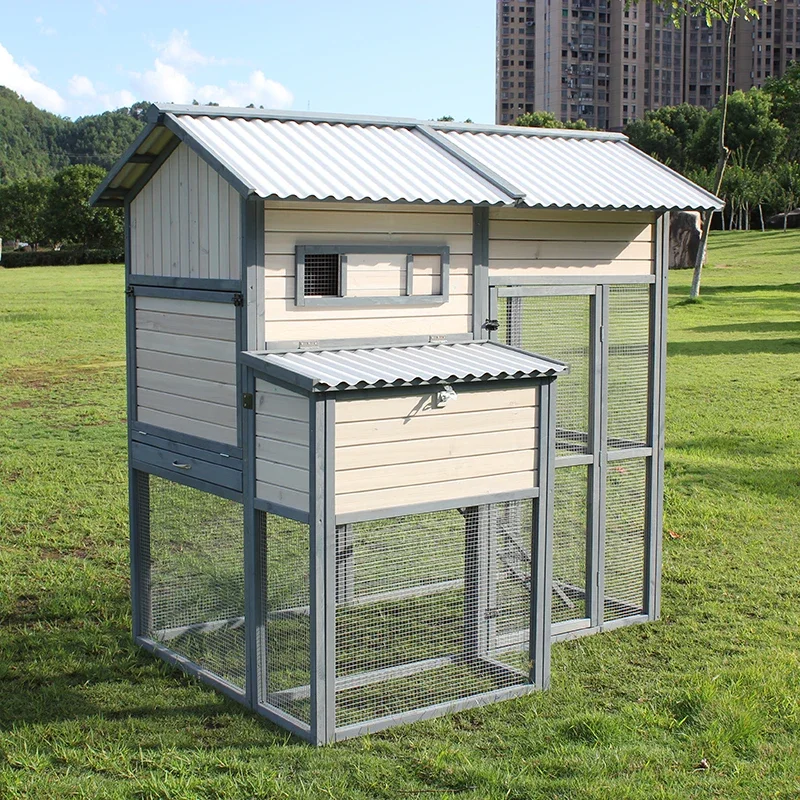 Vonkajšie masívne drevo Domácnosť Veľká kuracia klietka králičie klietka Super kuracie chovateľská stanica Kuracie mäso Coop Coop Coop Pigeon Cat Kennel Bird