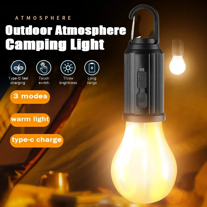 Vonkajšie USB nabíjateľné LED žiarovky žiarovky High Brightens Núdzové svetlo Hotopa