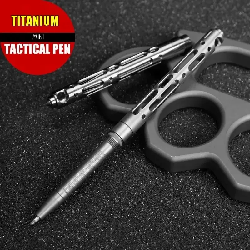 Vonkajší EDC nástroj Keychain Mini sebaobrana Titanium TC4 TACTICKÉ PETKY PECK BUSINE Business Collection Pen Pen Pen