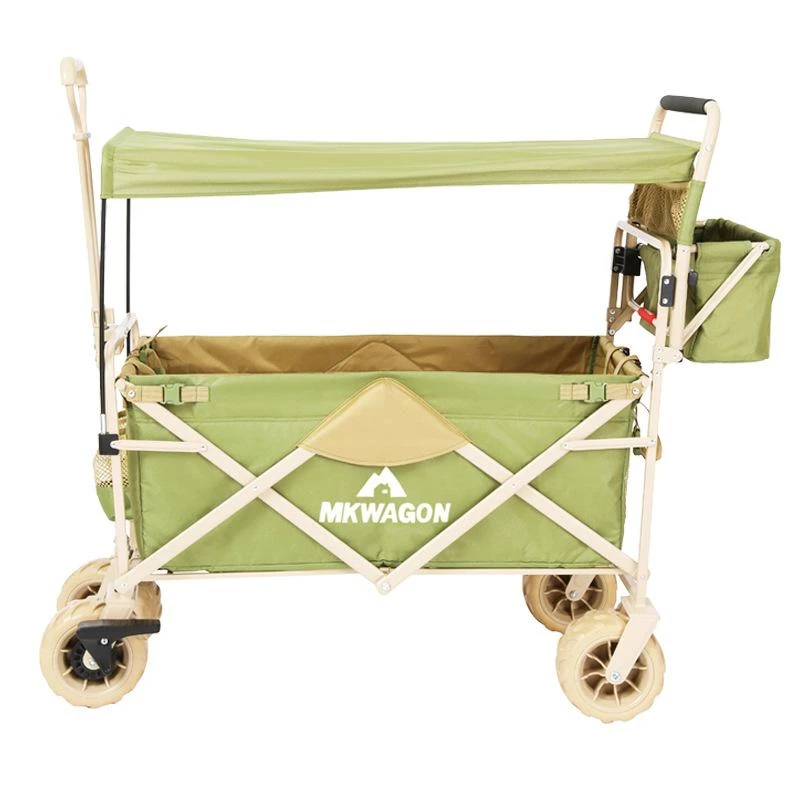 Vonkajší luxus 4 sedadlá kočík vozeň 4 Seater Kids detský cestovný vagón kemping kemping sklopenie 4 sedadla kočíka s baldachýnom