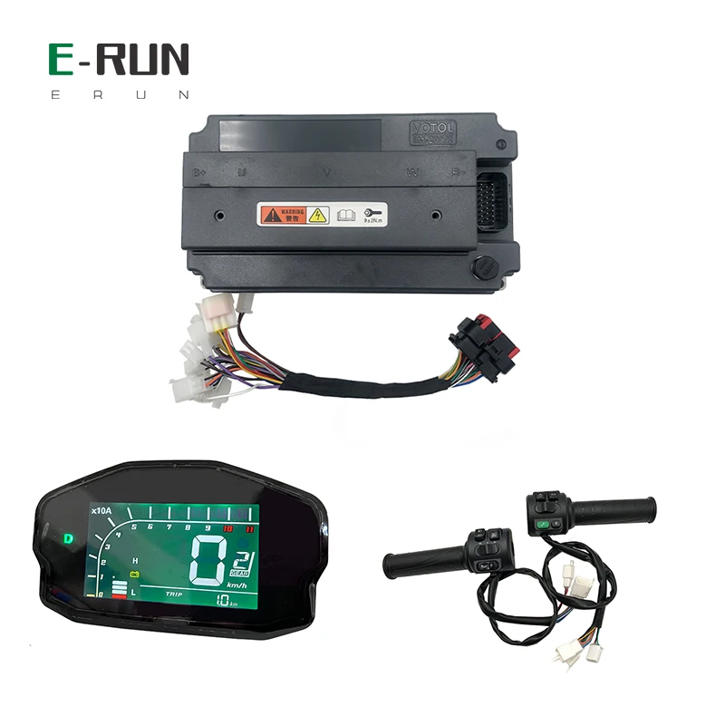 VOTOL EM200/2 Ovládač V2 Boost 300A PEK FAKÁCIA 550A 4KW-6KW s DKD DIPSLAY a T08 škrtiaca plyt